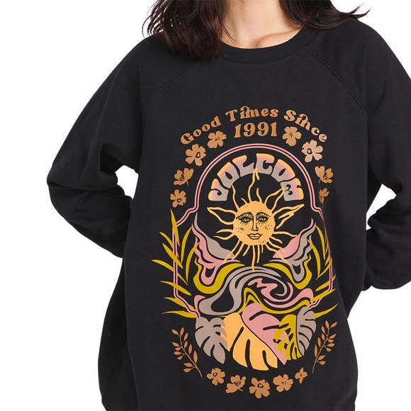 Volcom Women's Stone Magic BF Crew Sweatshirt. Sz L.  NWT - Picture 1 of 6